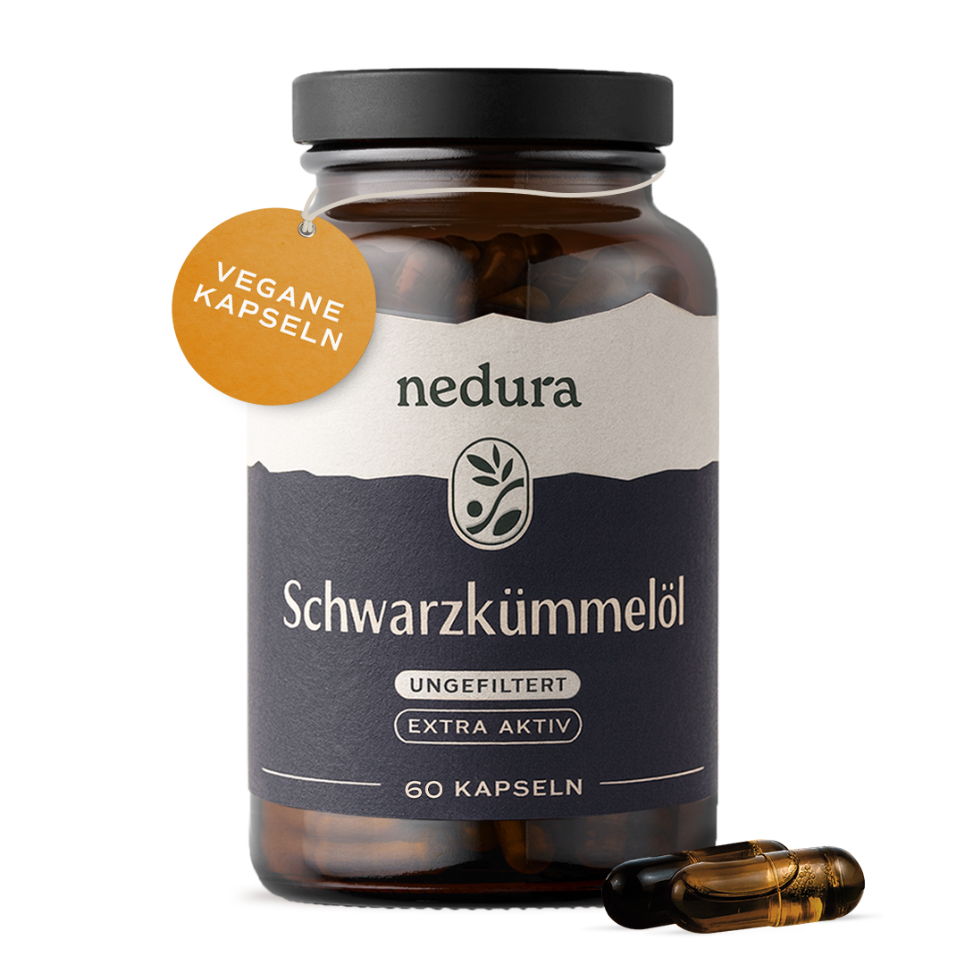 Dose mit 60 veganen Kapseln Extra Aktiv
